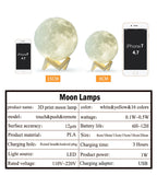 Moon Lamp Colorful